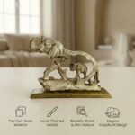 TCG 10" Elephant Mother Love Statue - Image 6