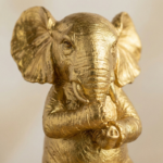 TCG 9" Yoga Posture Elephant Set Golden - Image 2