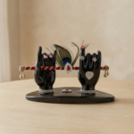TCG 6" Krishna Hands Holding Flute With Peacock Feather