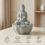 TCG 12.9" Buddha Fountain with Crystal Ball - Image 5