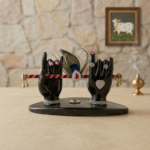 TCG 6" Krishna Hands Holding Flute With Peacock Feather - Image 5