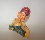 10" Multi colour Yoga Ganesha Statue - Image 5