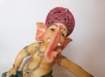 10" Multi colour Yoga Ganesha Statue - Image 3
