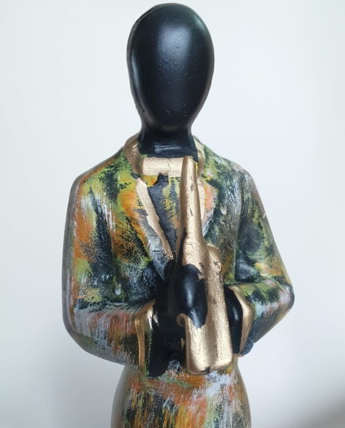 Elegant Musician Statue. - Image 2