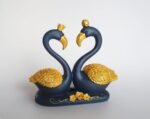 7" Lovely Blue King Queen Swan Couple