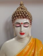 13" Calm Posture Bhudda comes in orange colour. - Image 3