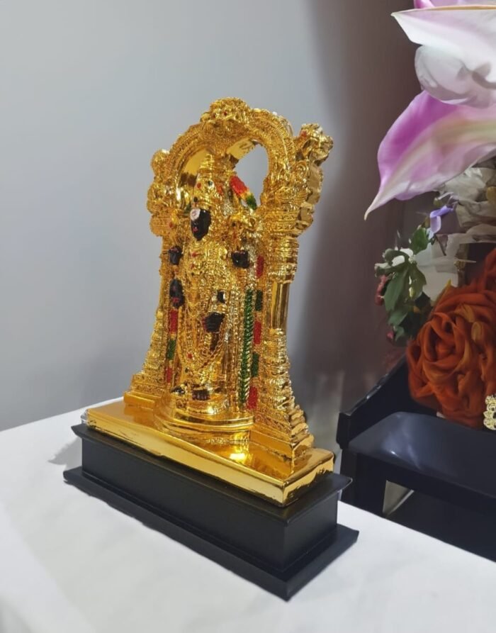 TCG 30cm Tirupati Balaji Golden finish Idol. - Image 5