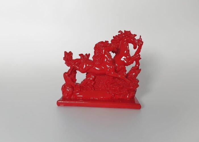 8" Red Horse Running Couple - Image 6