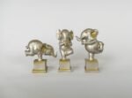 9" Yoga Posture Elephant Set comes in antique colour.