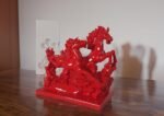 8" Red Horse Running Couple - Image 4