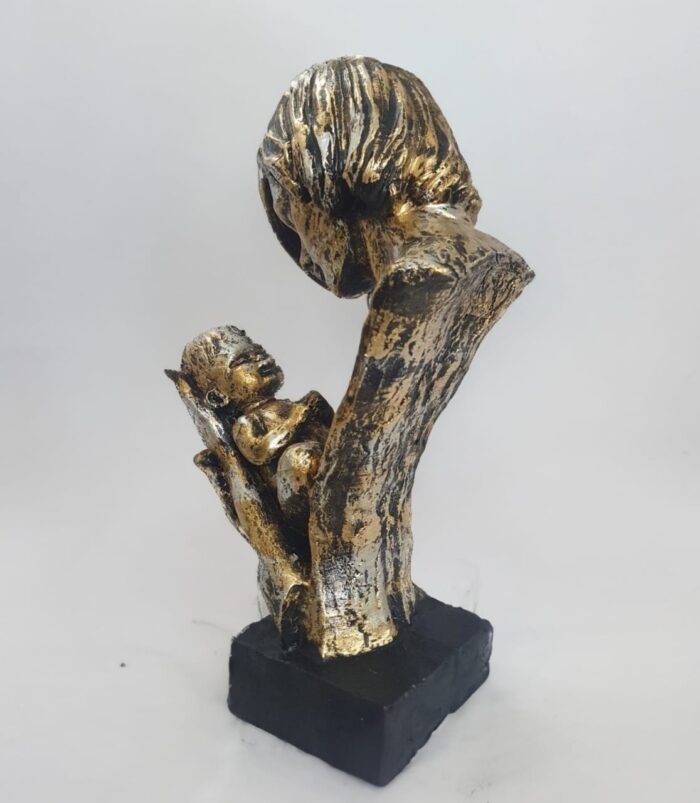 TCG 35cm Handcrafted Mother Baby Love Statue - Image 6