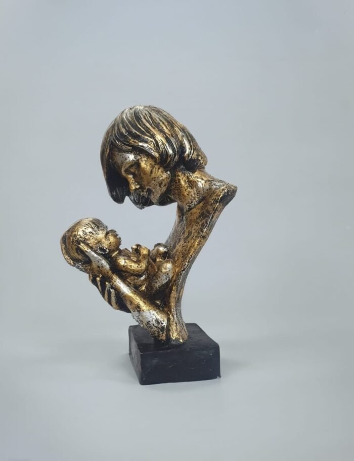TCG 35cm Handcrafted Mother Baby Love Statue - Image 1