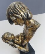 TCG 35cm Handcrafted Mother Baby Love Statue - Image 4