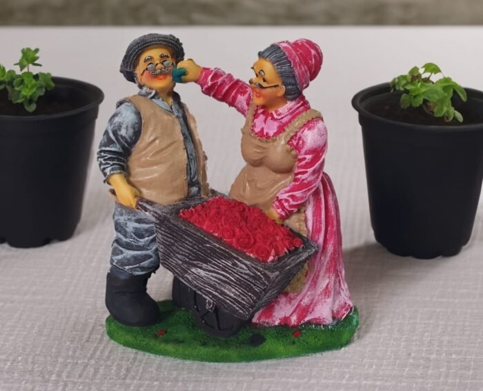 TCG 19cm Dada dadi Statue with flower basket - Image 1