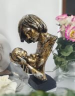 TCG 35cm Handcrafted Mother Baby Love Statue - Image 2