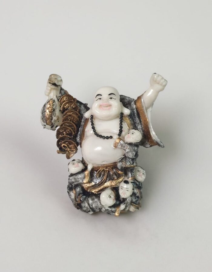 10" Bhudda with Lovely Babies - Image 1