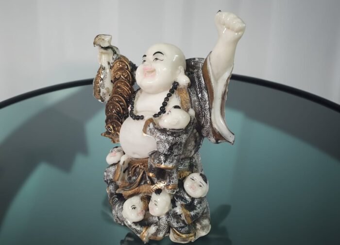 10" Bhudda with Lovely Babies - Image 3