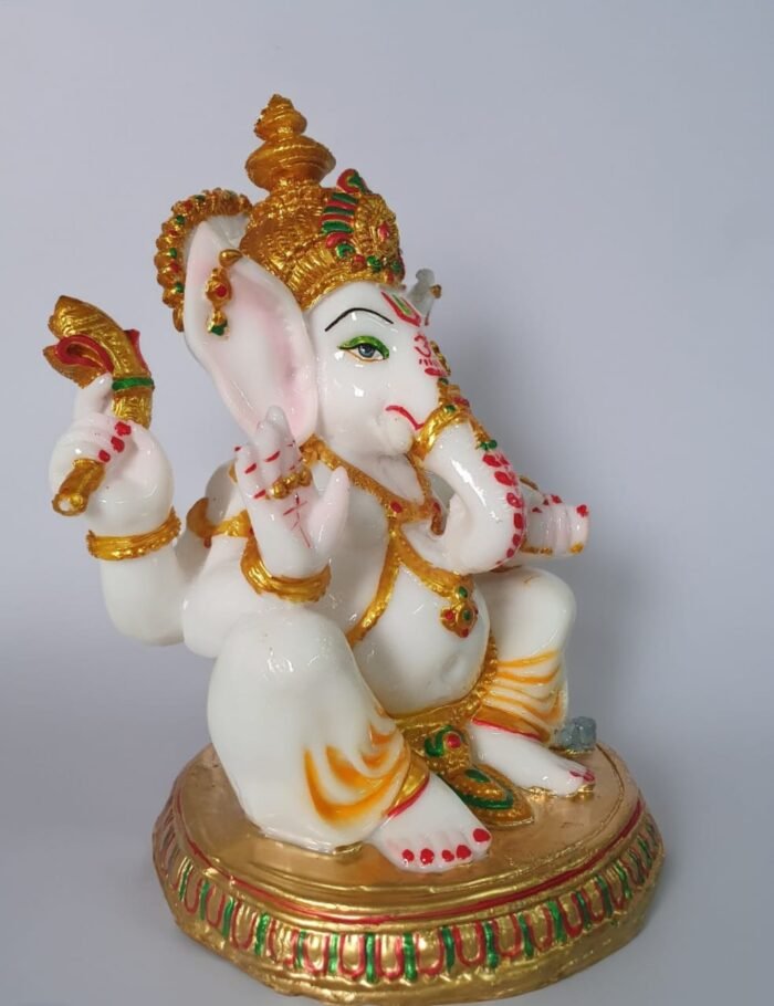 TCG 28cm Golden Ganesha Staute - Image 5