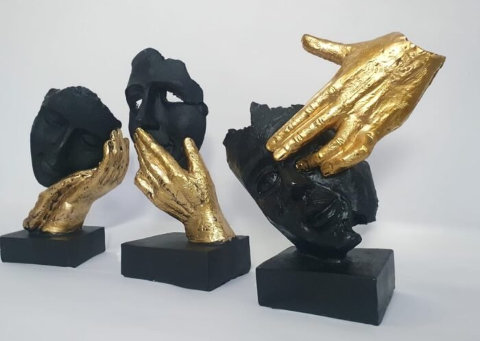 Handy Face Statue set of 3 Postures. - Image 6
