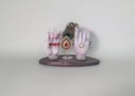 6" Krishna Hands holding Flute with peacock feather - Image 5