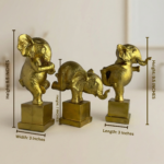 TCG 9" Yoga Posture Elephant Set Golden - Image 6