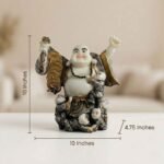 TCG 10" Laughing Buddha with Lovely Babies - Image 7