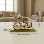 TCG 10" Elephant Mother Love Statue - Image 5