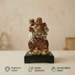 TCG 12" Laughing Buddha Money Kuber Statue - Image 7