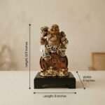 TCG 12" Laughing Buddha Money Kuber Statue - Image 8