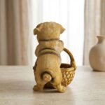 TCG 9.8" Pug Dog with Candy Basket Statue - Image 3