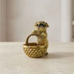 TCG 9.8" Pug Dog with Candy Basket Statue - Image 5