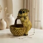 TCG 9.8" Pug Dog with Candy Basket Statue - Image 7