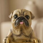 TCG 8.6" Pug Dog with Storage Basket Statue - Image 2