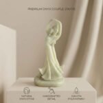 TCG 11" Marble Couple Holding Each Other in Arms - Image 5