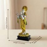 TCG 17.5" Marble Gold Elite Krishna Murti - Image 6