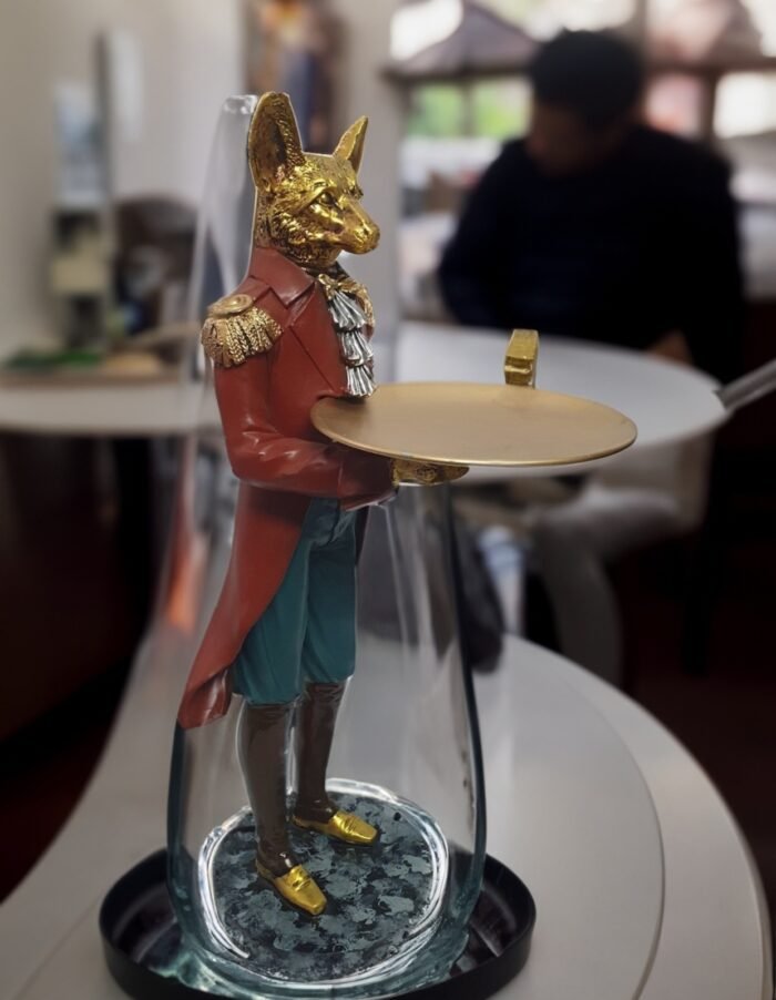 TCG 53cm Wolf with Tray Statue - Image 5
