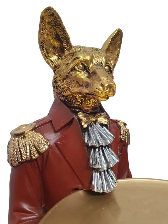 TCG 53cm Wolf with Tray Statue - Image 1