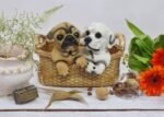 TCG 15cm Cute Puppies in Basket Statue - Image 5