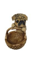 TCG 22cm Pug Dog with Storage Basket Statue - Image 3