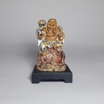 TCG 30cm Laughing Buddha Money kuber Statue.