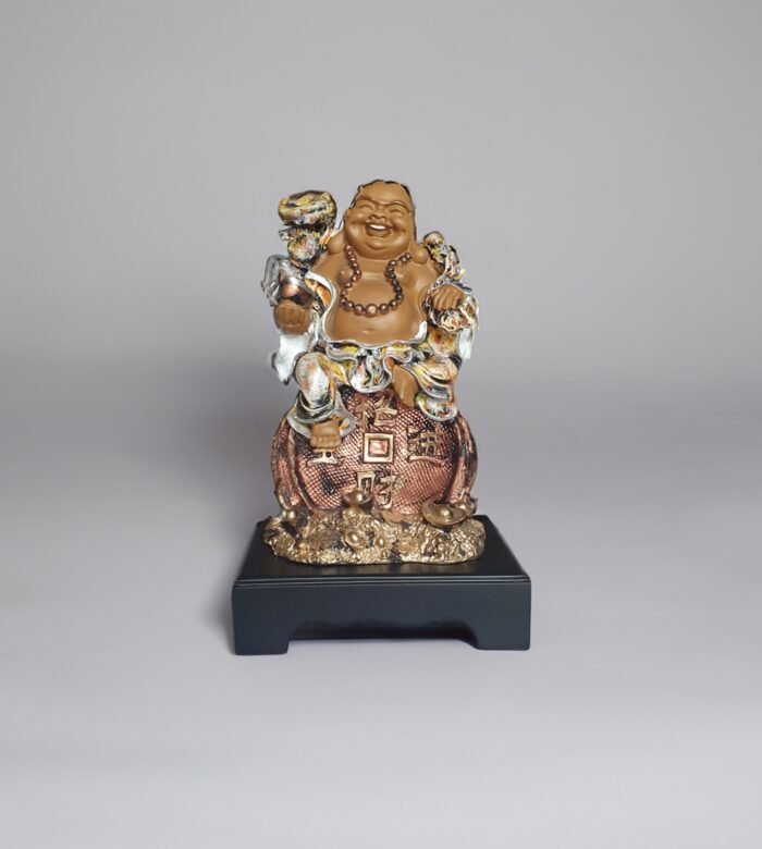 TCG 30cm Laughing Buddha Money kuber Statue. - Image 1